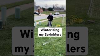 Winterizing my sprinklers so our big freeze doesn’t create problems next year #IrrigreenSprinklers