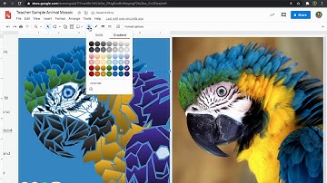 Google Drawing - Mosaic Animal