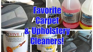 We're LIVE! Let's talk about my Favorite CARPET AND UPHOLSTERY CLEANERS!
