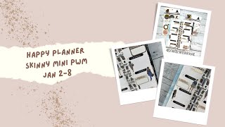 Plan With Me || Skinny Mini Happy Planner || Jan 2-8