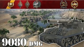 World of Tanks / M40/M43 .. 9080 Dmg