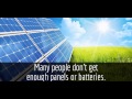 Common mistakes during a diy solar panel installation