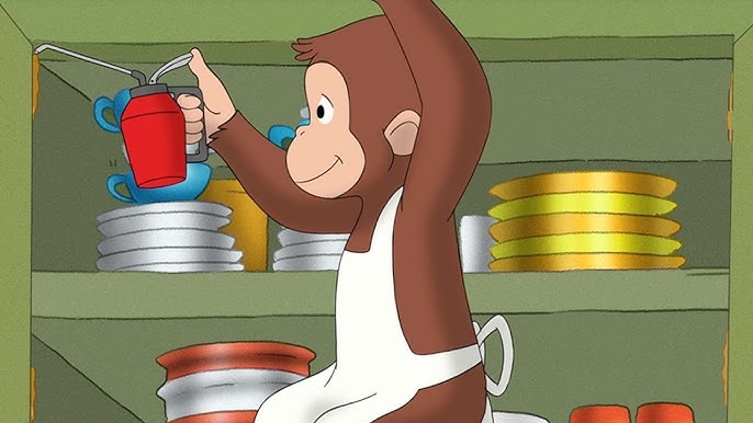 George Aprende a Pintar com Areia 🐵 George, o Curioso 🐵 Desenhos Animados  