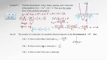 9.6a Applications of Properties of Quadratic Function (part I)