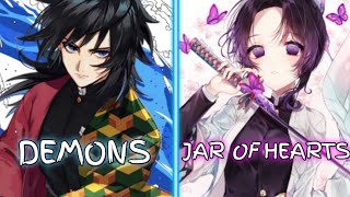 [Nightcore] Demons x Jar of Hearts