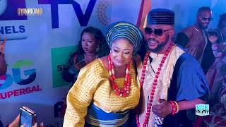 CELEBRITIES ARRIVE IN GRAND STYLE FOR MOVIE PREMIERE ''BEAST OF TWO WORLDS: AJAKAJU BY ENIOLA AJAO