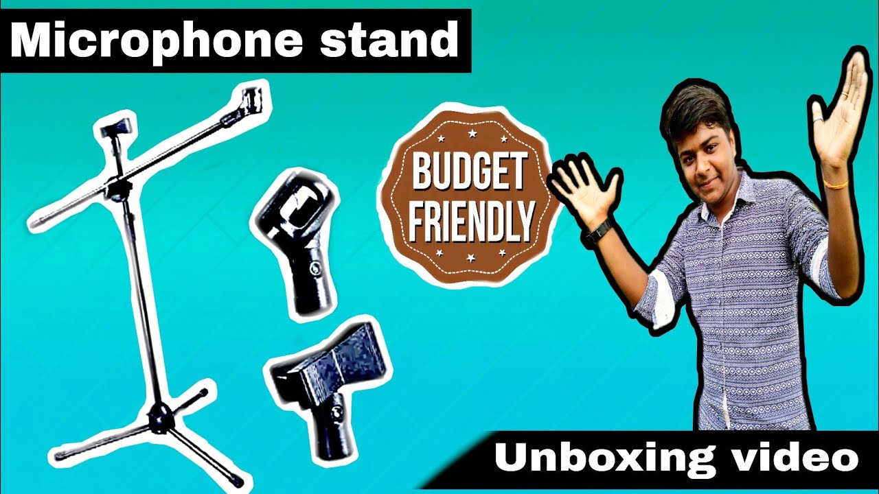 Power pak mic stand unboxing and review | best mic stand for singing and recoding studio setup |
