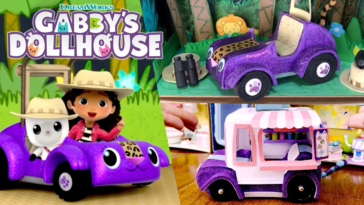 Planes, Trains, & Kitty-Mobiles! Every DIY Vehicle from Gabby's Dollhouse