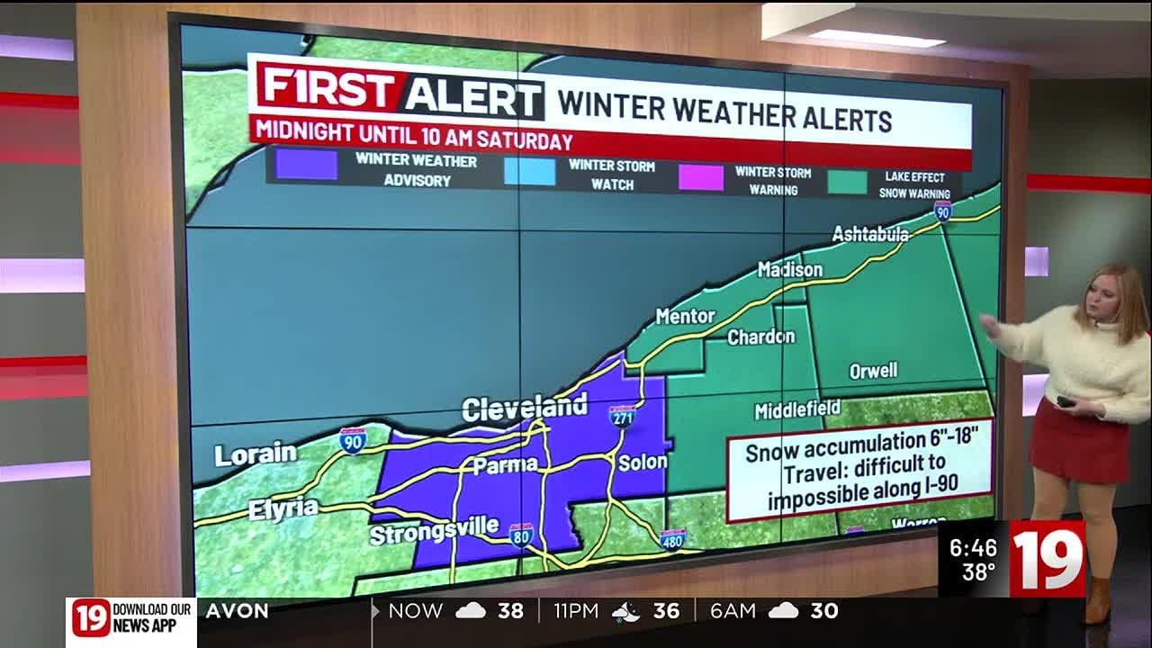 19 First Alert Days: Lake effect snow will lead to difficult travel ...