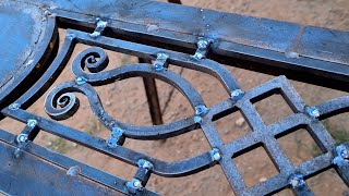 Способ формирования железной оконной двери | Украшенная железная оконная дверь