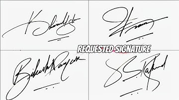 Tutorial of Beautiful Signature | Most Unique design | #signature #anupcalligraphy