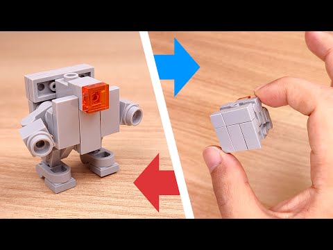 Come costruire mini robot trasformatore in mattoncini LEGO - Cubiko