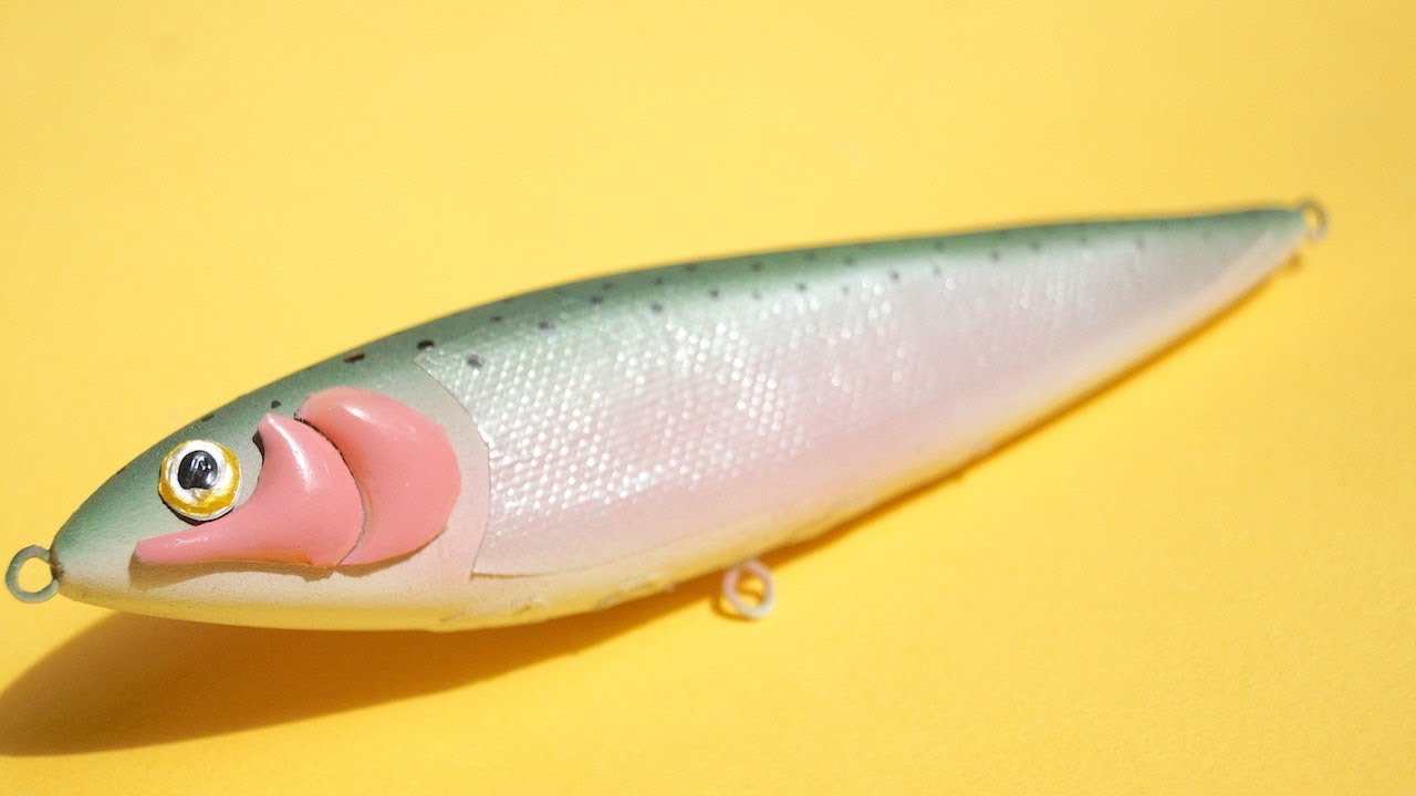 MAKING WOOD TROUT JERKBAIT LURE YouTube