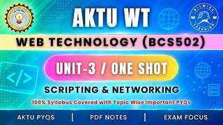 Web Technology Unit 3 Complete Notes | JavaScript, AJAX & Java Networking | AKTU BCS-502