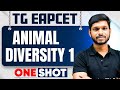 Animal Diversity 1 Complete Complete in 1 One Shot | Zoology TG EAPCET Telugu | All Topics Covered