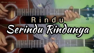 Spoon - Rindu Serindu Rindunya | Gitar Cover ( Instrumen ) Lirik Chord