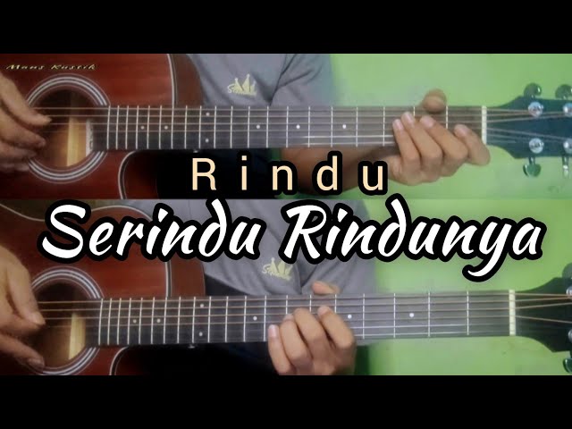 Spoon - Rindu Serindu Rindunya | Gitar Cover ( Instrumen ) Lirik Chord class=