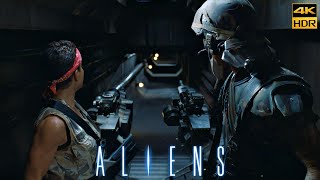 Aliens (1986) Real Monsters Ripley \& Newt Scene Movie Clip - 4K UHD HDR Upscale New Version