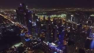 JBR, Dubai Marina. night. dji Phantom 3