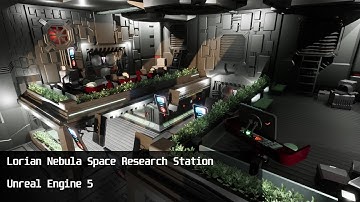 Lorian Nebula Space Station - an Unreal Engine 5 creation