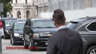 US-Außenminister MIKE POMPEO in Wien! [VIP Eskort/Motorcade with United States Secret Service]