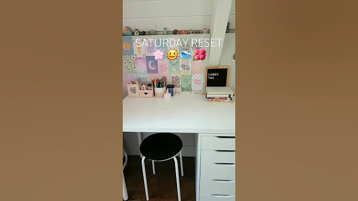 Saturday reset      🌸🌞🌊🌺 #aesthetic #preppy #reset #cleanmyroom