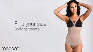 Find Your Size | Body Compression Garment - macom®