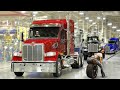 Inside us peterbilt truck factoryproducing giant trcuks manufacturing processs assembly line