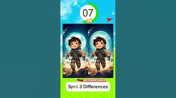 ONLY IQ Over 130 can find the differences! #shorts #findthedifference #brainexercise