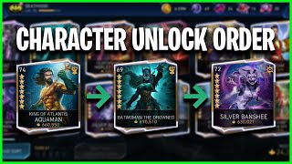 Injustice 2 Mobile | Character Unlock Order | Character Unlocking Guide