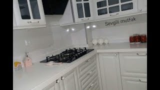 yeni mutfagima adim adim 2 dolap kapaklarim yapildi dolaplar mutfak