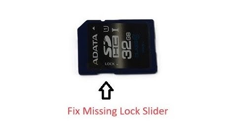 How To Fix SD Card With No Lock Switch, Memory Card Locked