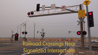 Railroad Crossing Near Signalized Intersections