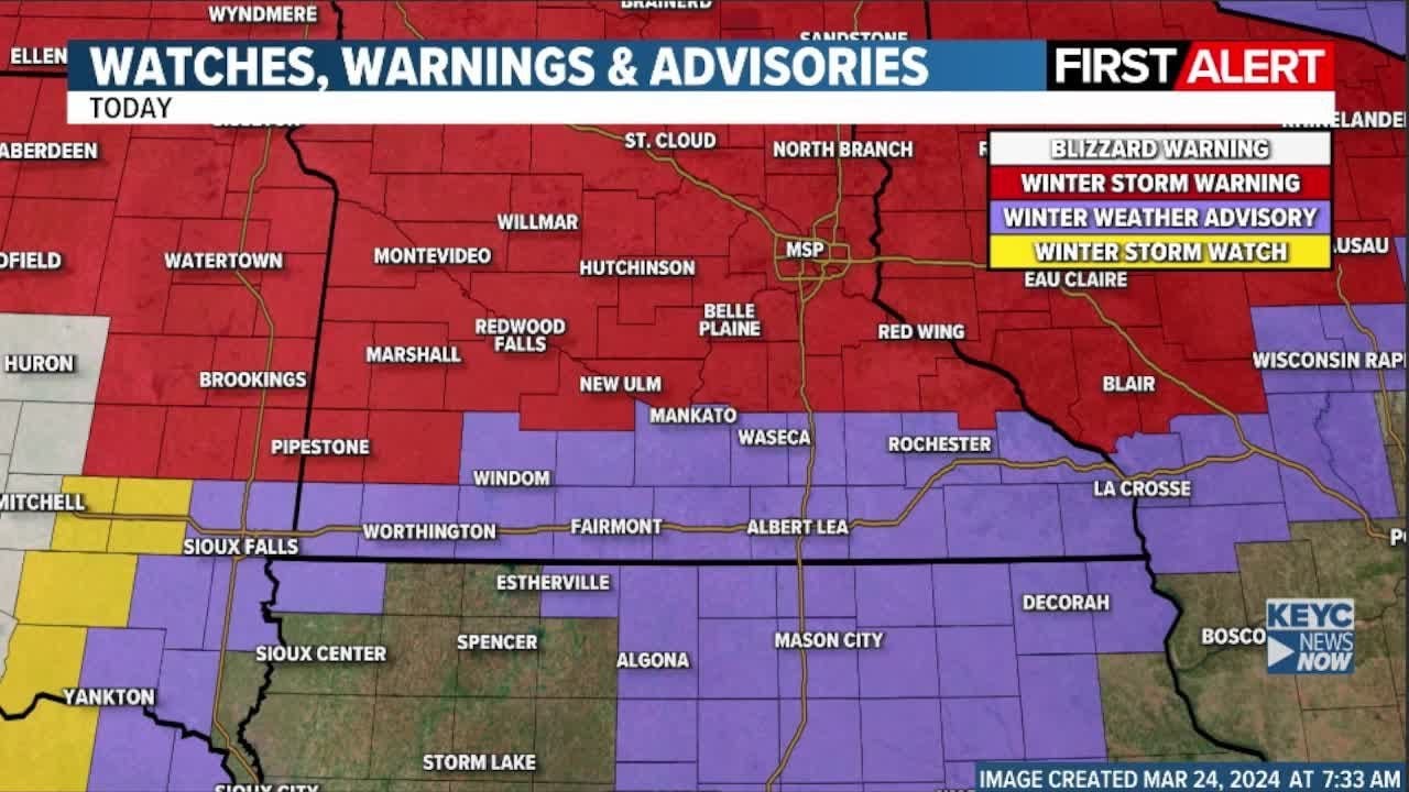 ⁣FIRST ALERT: Winter Storm Update