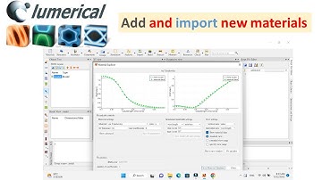 Lumerical FDTD: Add and import new materials