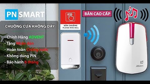 Chuông cửa không dây chống nước, không dùng PIN Advent (bản cao cấp)| PN Smart 0945851095