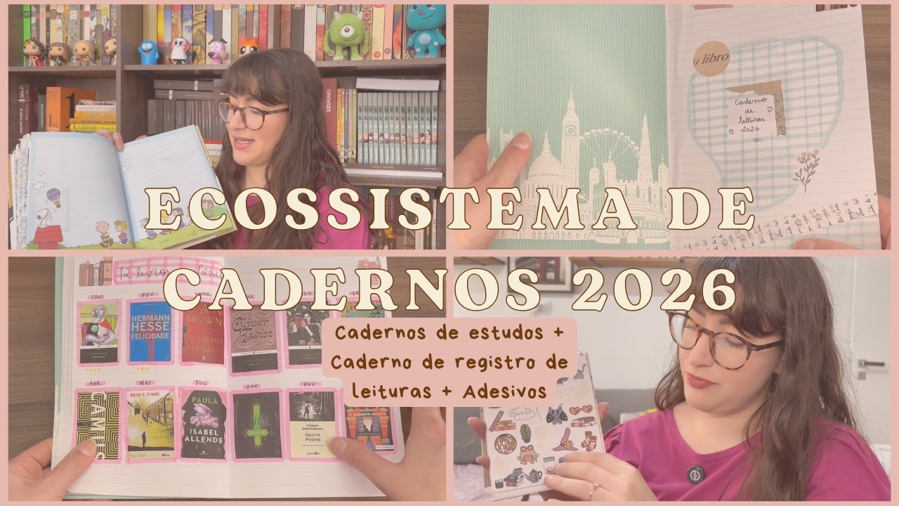 Cadernos e Planner de leituras 2026