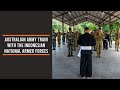 Australian army train with the indonesian national armed forces