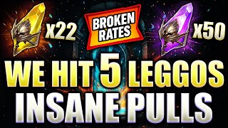 I Pulled FIVE LEGENDARY CHAMPS for ONE NORMAL VIEWER! Insane Rates ... ⁂ Raid: Shadow Legends