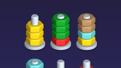 Nut Sort-Color Puzzle Game - Kiwi Fun - Gameplay