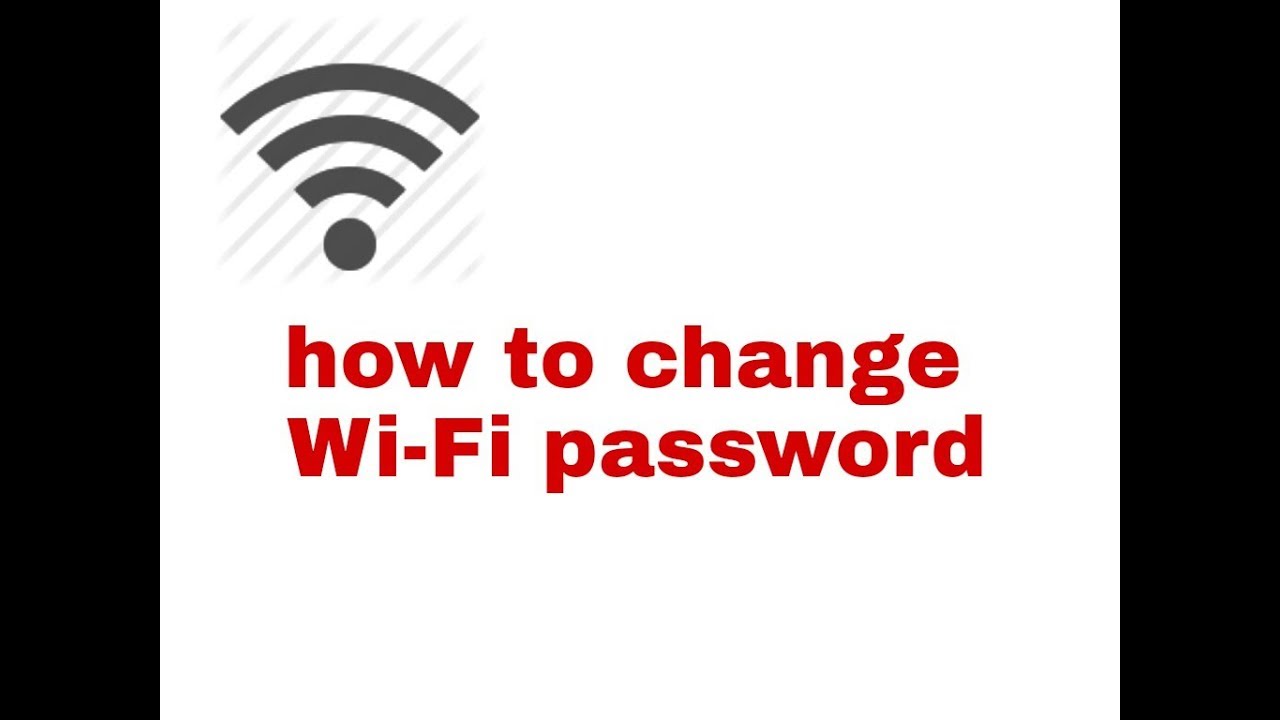 How to Change WiFi Password - YouTube