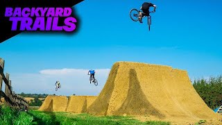 MY BACKYARD MTB DIRT JUMPS ARE COMPLETE AND INSANE TO RIDE!!