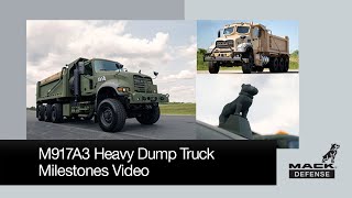 M917A3 Heavy Dump Truck - Milestones