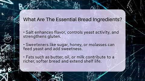 What Are The Essential Bread Ingredients? - LearnToDIY360.com