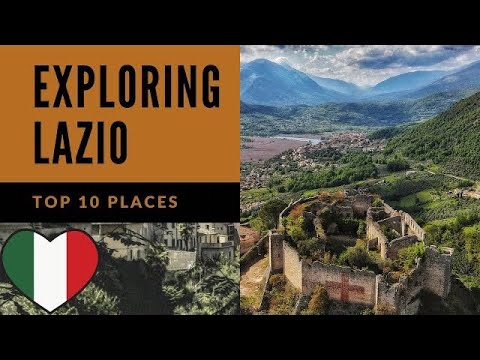 10 places You MUST see in the LAZIO region (4K) 🇮🇹
