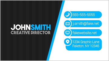 Modern Business Card Design in Inkscape