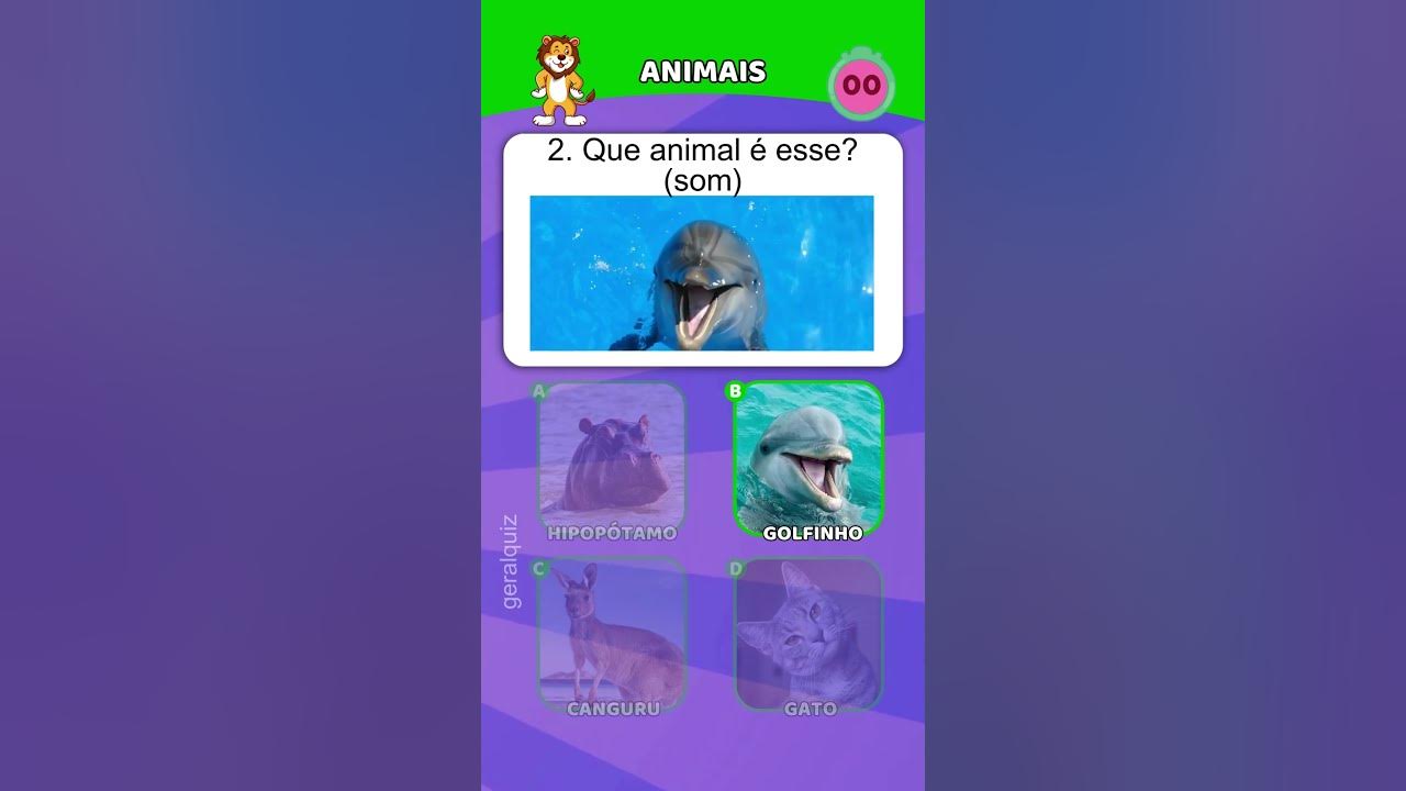 Perguntas e Respostas Animais  Conhecimentos Gerais sobre Animais #quiz # animais #desafio 