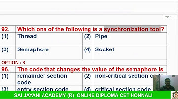 DCET 2018 | CSE| MODULE 1| OPERATING SYSTEM |SAI JAYANI ACADEMY (R)