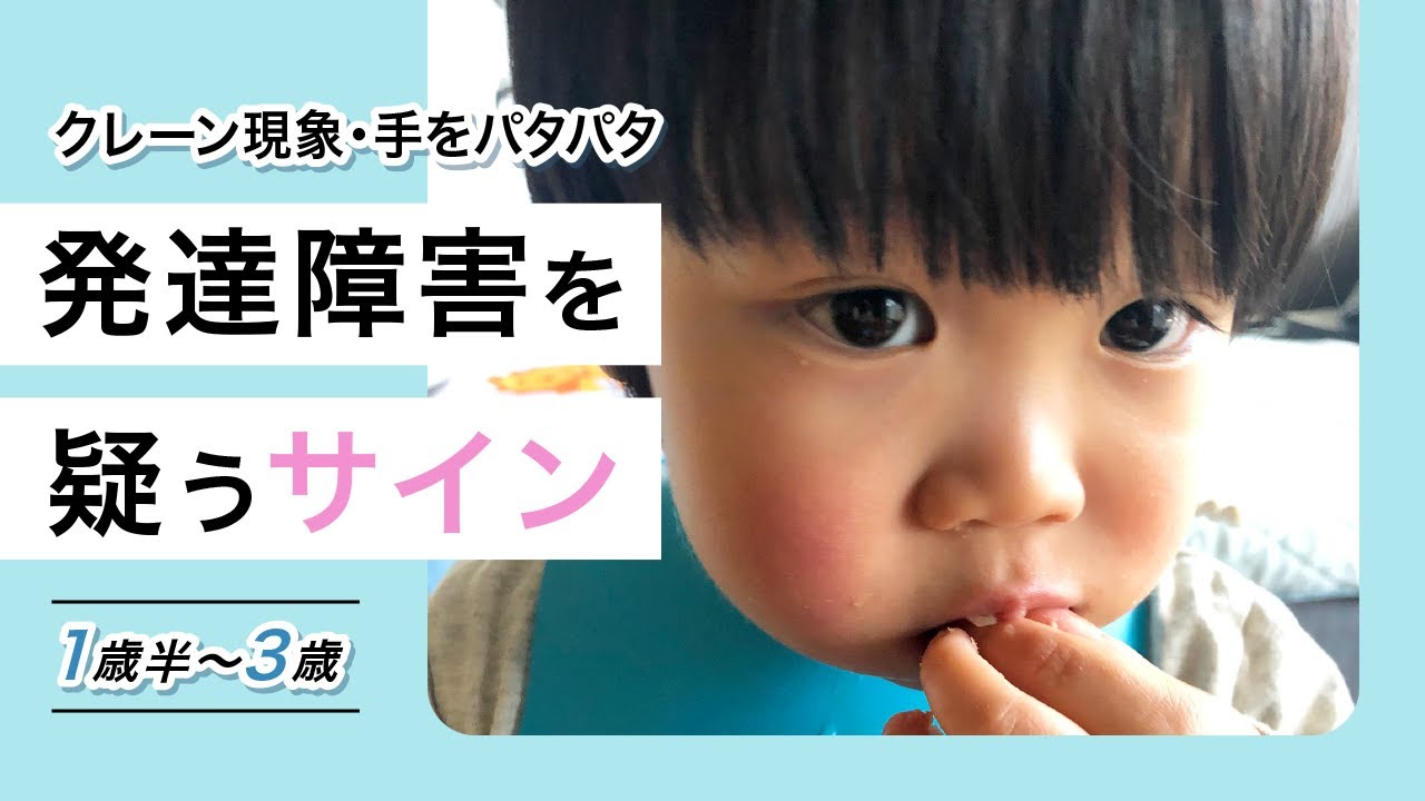 【自閉症の特徴】発達障害に気づいたきっかけ／1歳半〜3歳