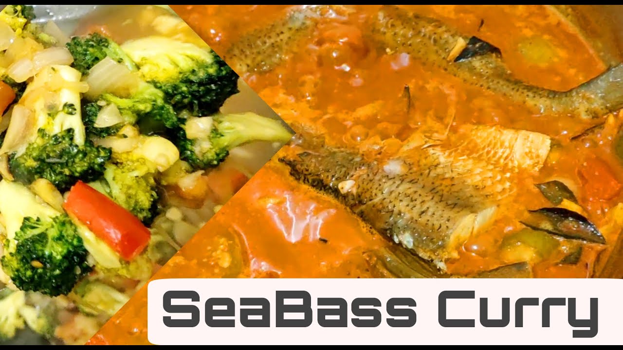 Seabass Curry Indian Style RoseUma Mages Recipe seabass cooking 